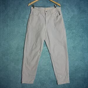 Levi's High Waisted Mom Jeans Size 31 Corduroy Pants Womens Light Blue